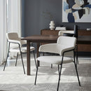 Shearling Style Dining Chairs (2) | OROA Modern Marcel | Oroatrade.com