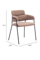 Shearling Style Dining Chairs (2) | OROA Modern Marcel | Oroatrade.com
