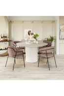 Shearling Style Dining Chairs (2) | OROA Modern Marcel | Oroatrade.com