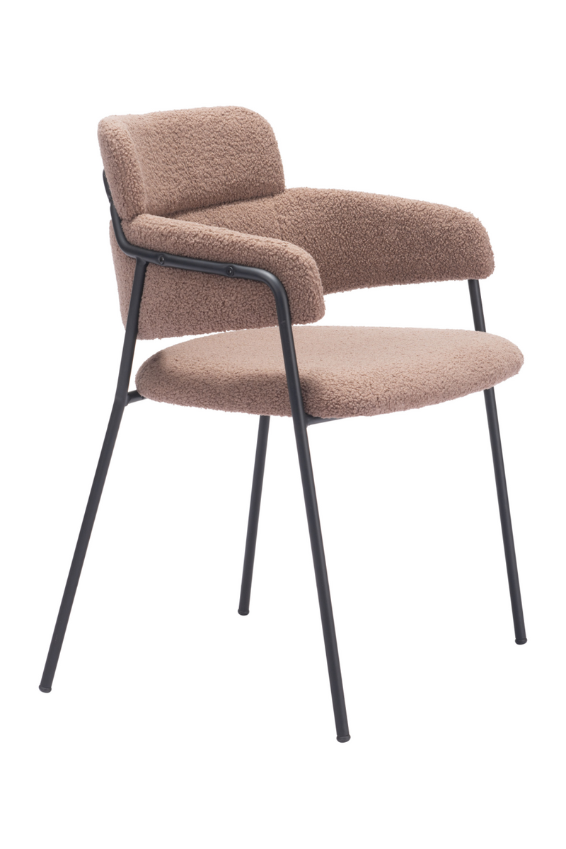 Shearling Style Dining Chairs (2) | OROA Modern Marcel | Oroatrade.com