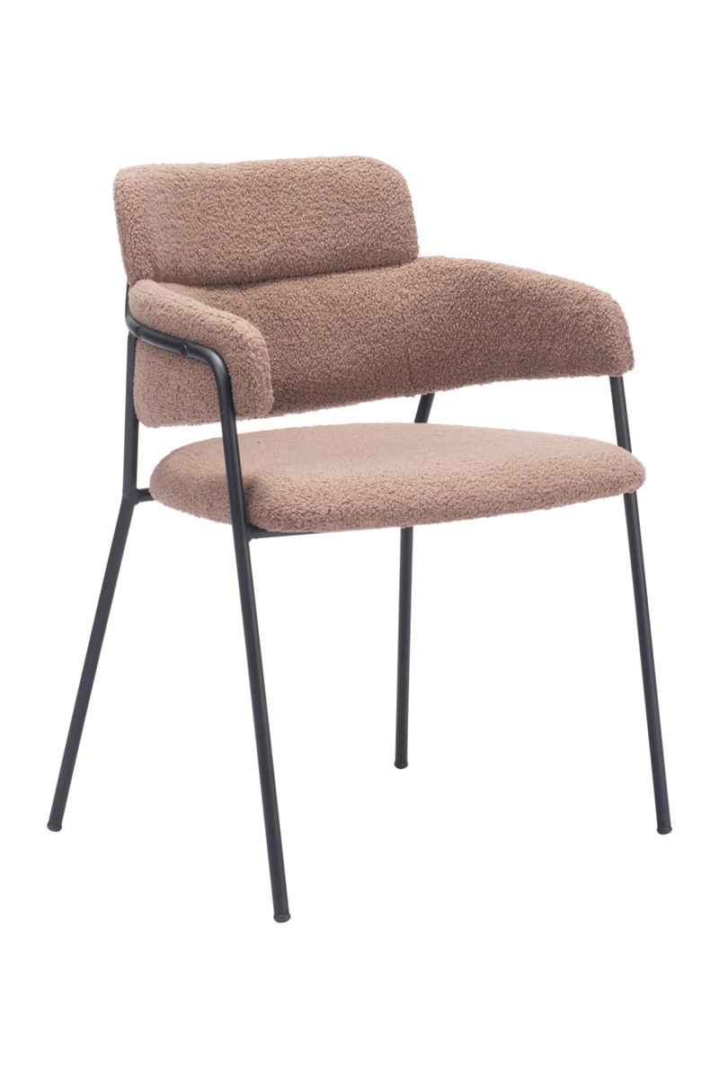 Shearling Style Dining Chairs (2) | OROA Modern Marcel | Oroatrade.com