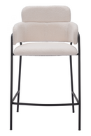 Shearling Style Counter Stools (2) | OROA Modern Marcel | Oroatrade.com