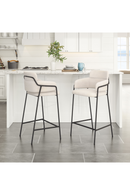 Shearling Style Counter Stools (2) | OROA Modern Marcel | Oroatrade.com