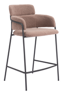 Shearling Style Counter Stools (2) | OROA Modern Marcel | Oroatrade.com