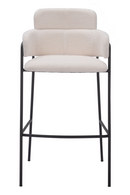Shearling Style Bar Stools (2) | OROA Modern Marcel | Oroatrade.com