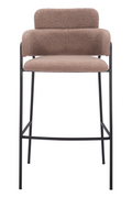 Shearling Style Bar Stools (2) | OROA Modern Marcel | Oroatrade.com