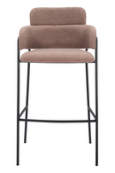 Shearling Style Bar Stools (2) | OROA Modern Marcel | Oroatrade.com