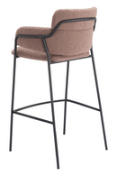 Shearling Style Bar Stools (2) | OROA Modern Marcel | Oroatrade.com
