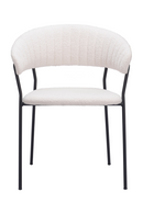 Cream Shearling Dining Chairs (2) | OROA Modern Josephine | Oroatrade.com