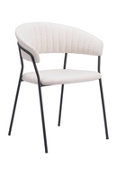 Cream Shearling Dining Chairs (2) | OROA Modern Josephine | Oroatrade.com