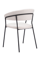 Cream Shearling Dining Chairs (2) | OROA Modern Josephine | Oroatrade.com