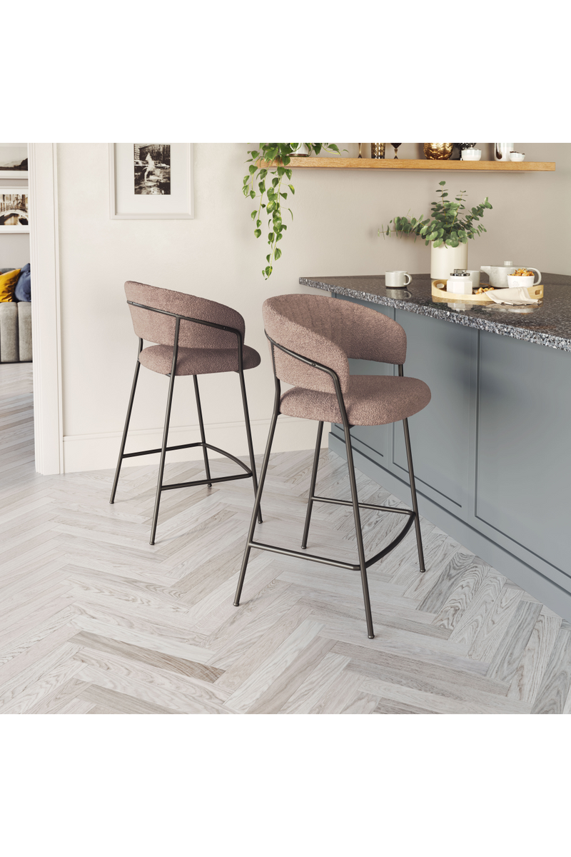 Curved-Back Counter Stools (2) | OROA Modern Josephine | Oroatrade.com
