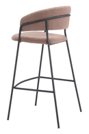 Brown Shearling Bar Stools (2) | OROA Modern Josephine | Oroatrade.com