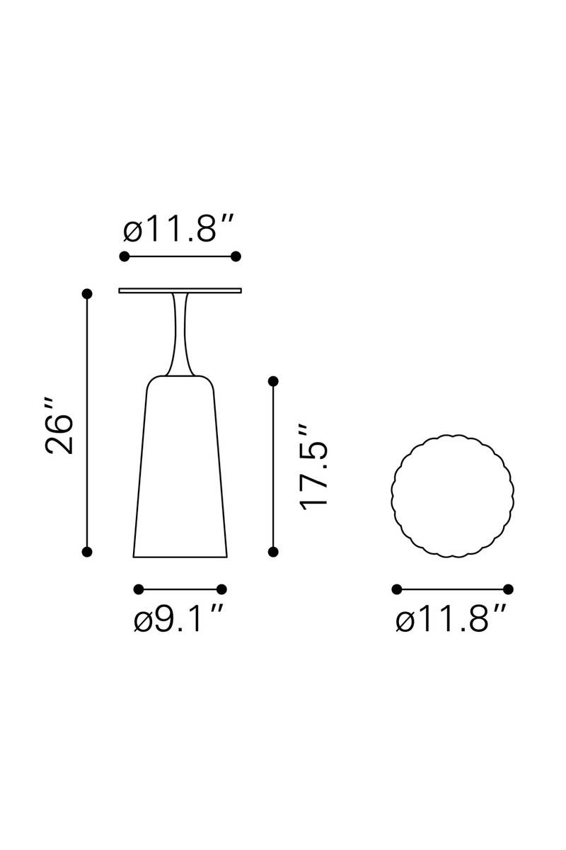 Gold Top Drink Table | OROA Modern Chenai | Oroatrade.com