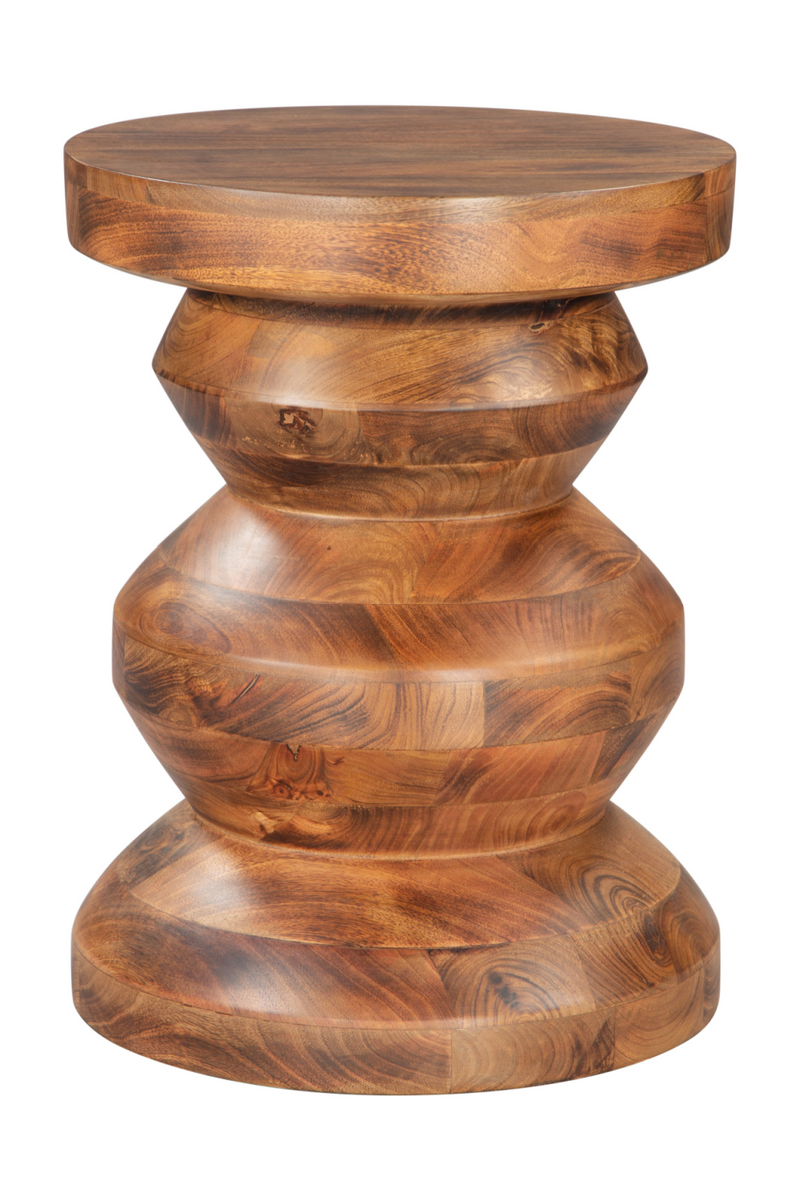 Lacquered Acacia Side Table | OROA Modern Kerala | Oroatrade.com