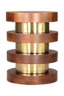 Acacia Wood Walnut Side Table | OROA Modern Marigot | Oroatrade.com