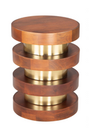 Acacia Wood Walnut Side Table | OROA Modern Marigot | Oroatrade.com