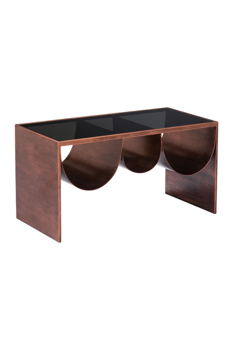 Rectangular Black Glass Coffee Table | OROA Modern Aveiro | Oroatarde.com