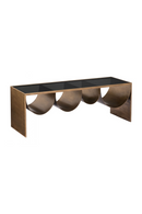 Brass-Framed Glass Coffee Table | OROA Modern Reed | Oroatrade.com
