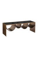 Brass-Framed Glass Coffee Table | OROA Modern Reed | Oroatrade.com