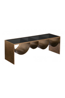 Brass-Framed Glass Coffee Table | OROA Modern Reed | Oroatrade.com
