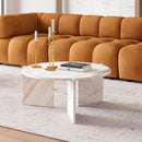 Round Marble Coffee Table | OROA Modern Lancaster