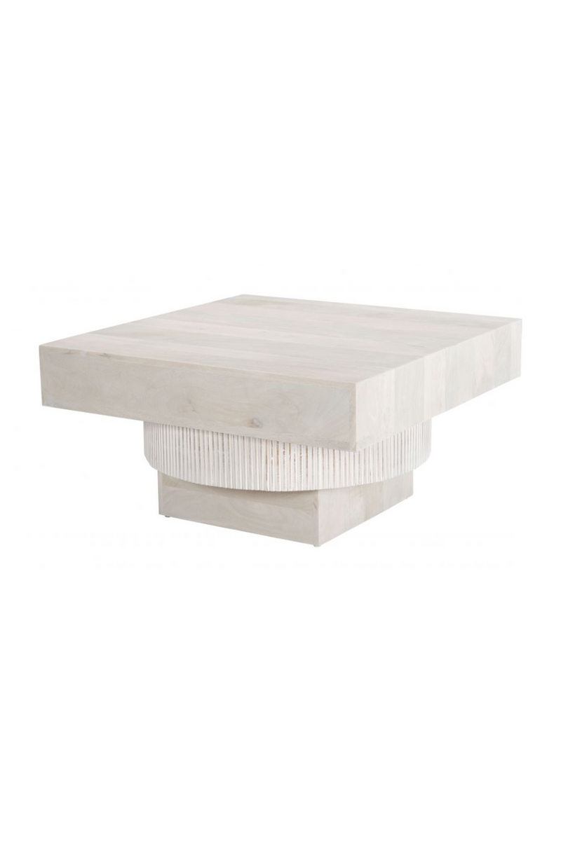 Whitewashed Mango Wood Coffee Table | OROA Modern Trani | Oroatrade.com