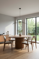 Round Mango Wood Dining Table | OROA Modern Izola