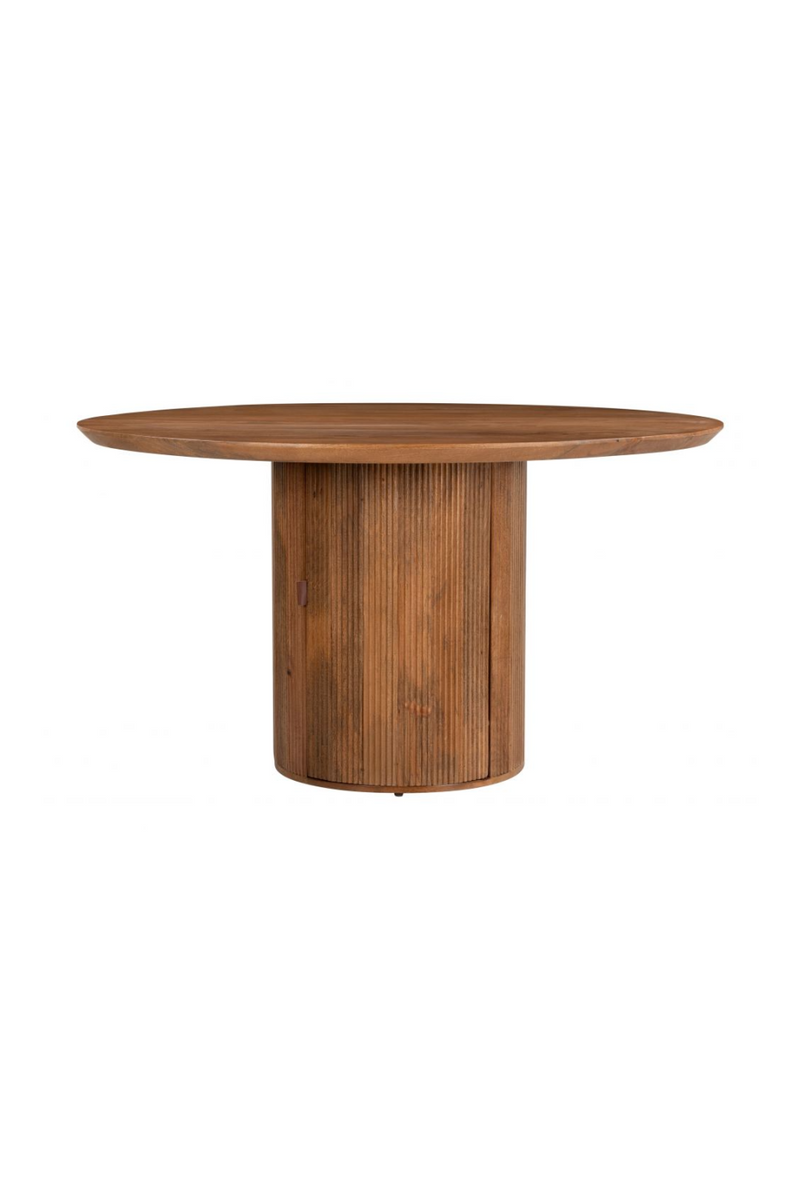 Round Mango Wood Dining Table | OROA Modern Izola | Oroatrade.com