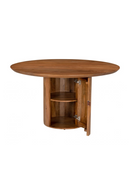 Round Mango Wood Dining Table | OROA Modern Izola | Oroatrade.com