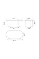 White-washed Acacia Dining Table | OROA Modern Risan | Oroatrade.com