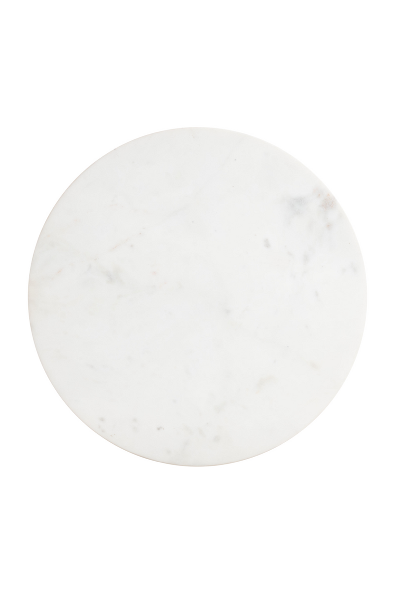 White Marble Round Side Table | OROA Modern Mazara | Oroatrade.com