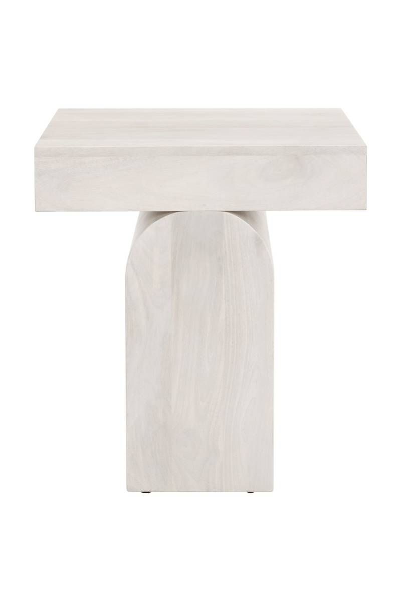 Whitewashed Mango Wood Side Table | OROA Modern Kiel | Oroatrade.com