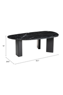 Organic-Shaped Marble Coffee Table | OROA Modern Aberdeen | Oroatrade.com
