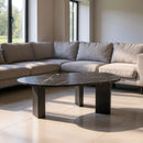 Organic-Shaped Marble Coffee Table | OROA Modern Aberdeen