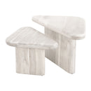 Whitewashed Acacia Coffee Table Set | OROA Modern Navidic