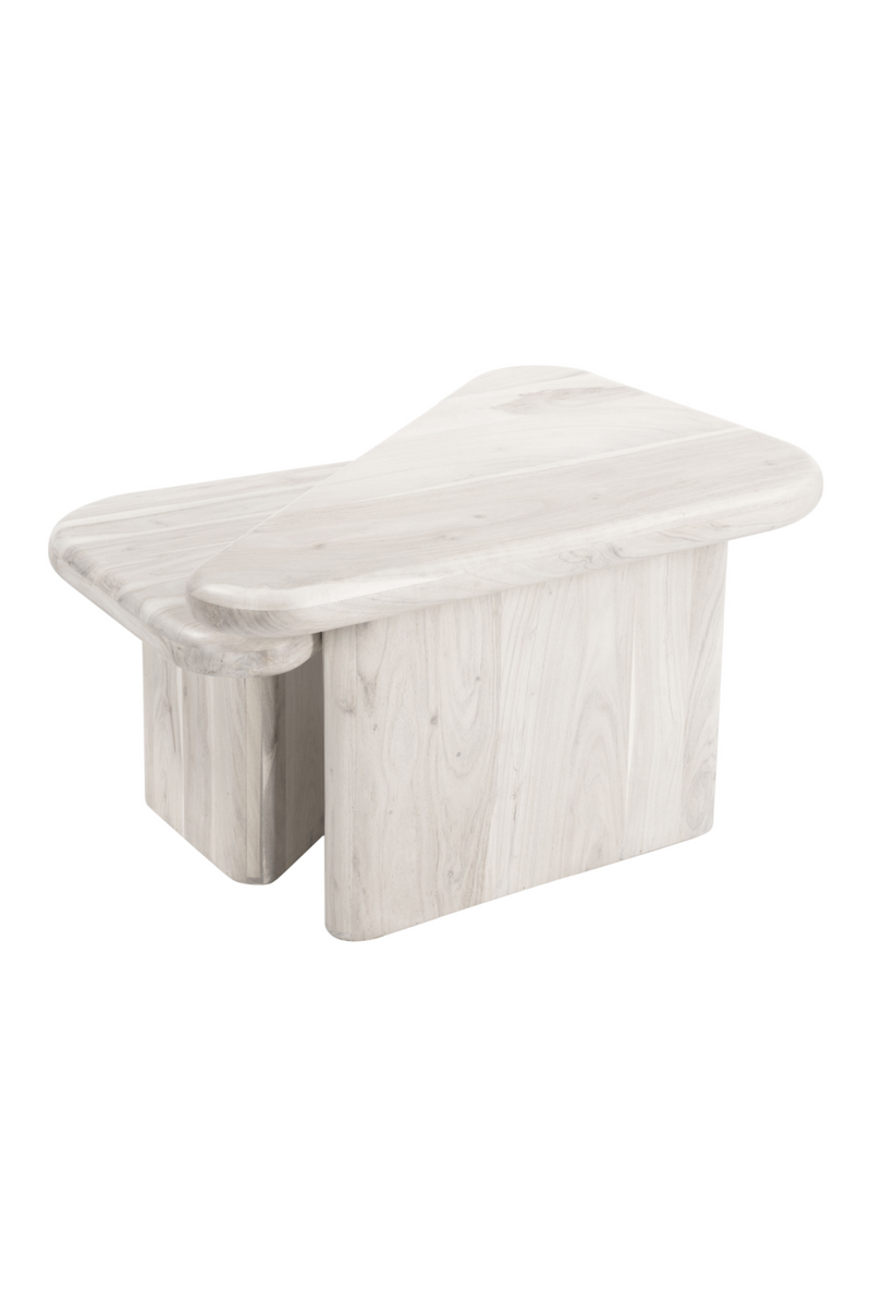 Whitewashed Acacia Coffee Table Set | OROA Modern Navidic | Oroatrade.com