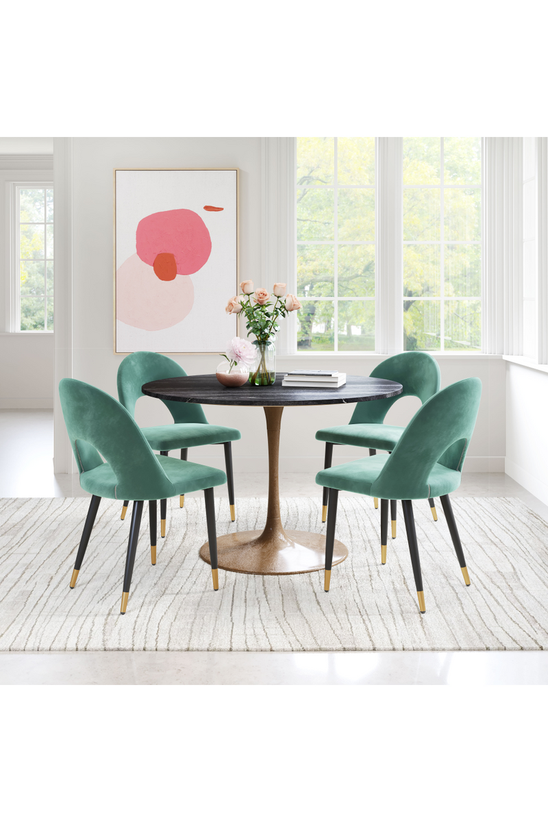 Velvet Dining Chairs (2) | OROA Modern Menlo | Oroatrade.com