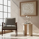 Bleached Mango Wood Side Table | OROA Modern Risan