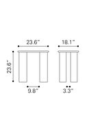 Bleached Mango Wood Side Table | OROA Modern Risan | Oroatrade.com