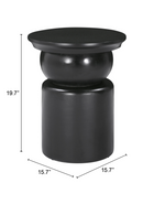 Black Wooden Modern Side Table | OROA Modern Colombo | Oroatrade.com