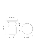 Black Wooden Modern Side Table | OROA Modern Colombo | Oroatrade.com