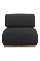 Black Textured Fabric Accent Chair | OROA Modern Barsa | Oroatrade.com