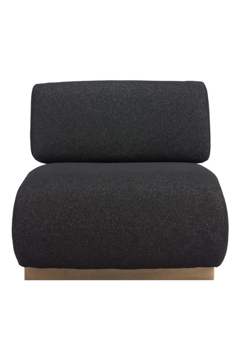 Black Textured Fabric Accent Chair | OROA Modern Barsa | Oroatrade.com