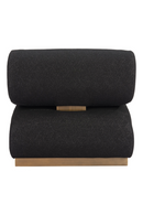 Black Textured Fabric Accent Chair | OROA Modern Barsa | Oroatrade.com