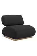 Black Textured Fabric Accent Chair | OROA Modern Barsa | Oroatrade.com