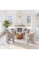 Beige Shearling Accent Chair | OROA Modern Java | Oroatrade.com