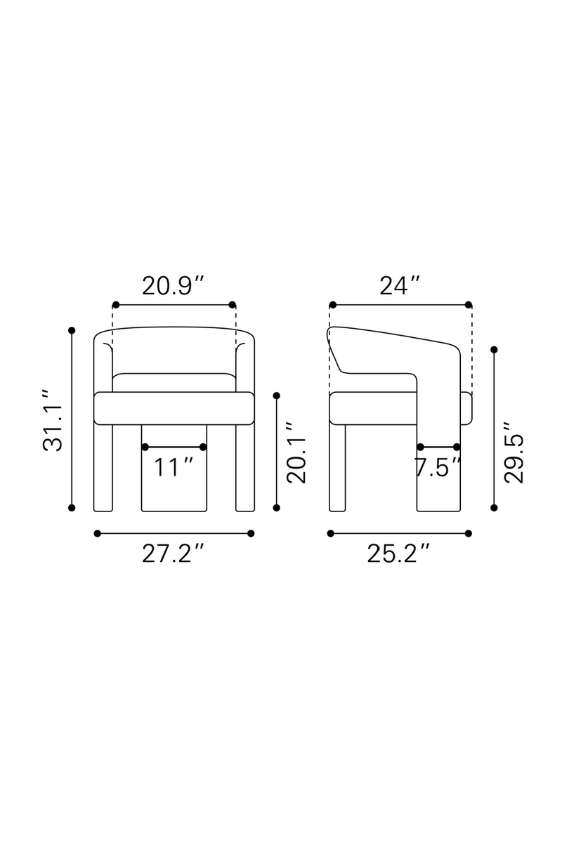 Beige Shearling Accent Chair | OROA Modern Java | Oroatrade.com