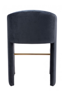Dark Gray Velvet Bar Stool | OROA Modern Emas | Oroatrade.com