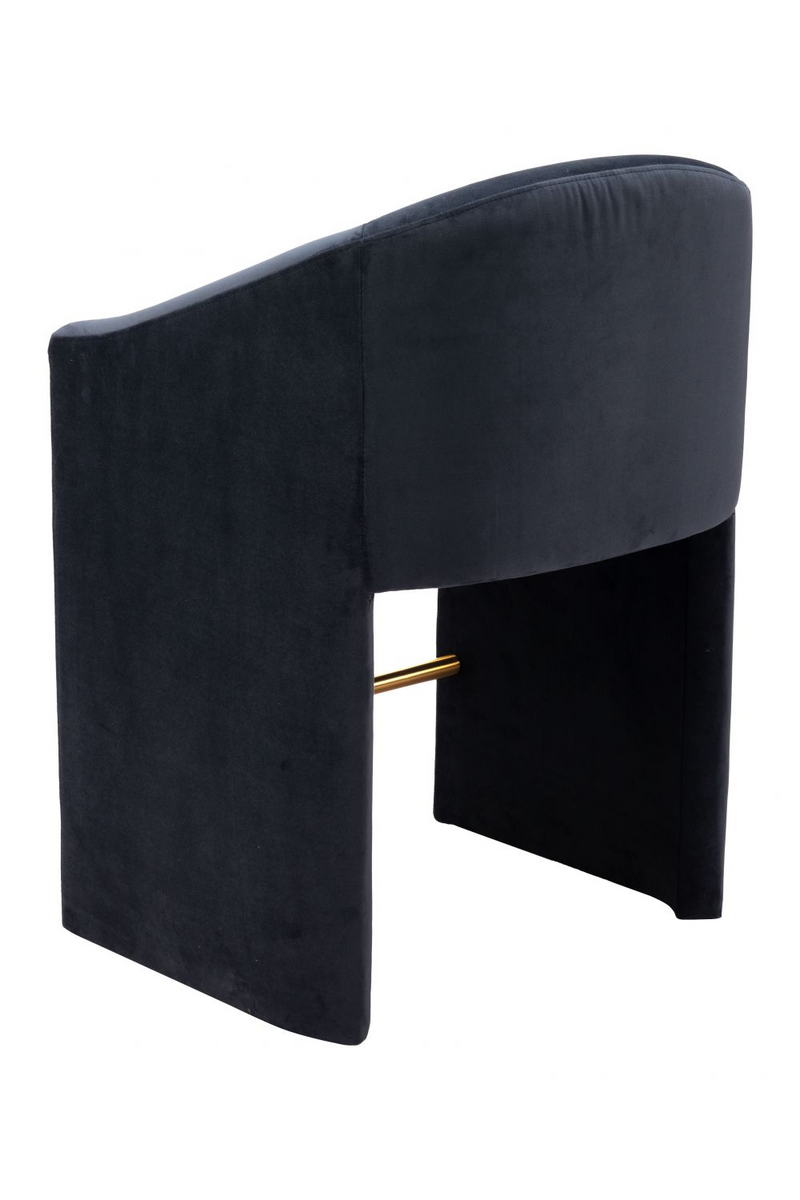 Dark Gray Velvet Counter Stool | OROA Modern Emas | Oroatrade.com